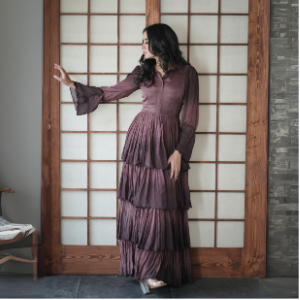 Ombre Tiered Maxi Dress