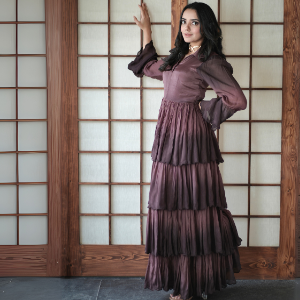 Ombre Tiered Maxi Dress