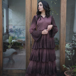 Ombre Tiered Maxi Dress